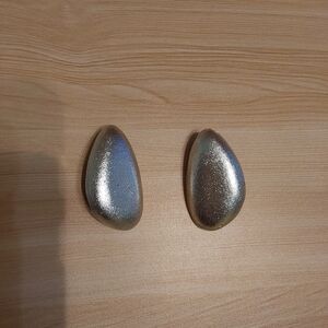 Viktoria Hayman Freeform Silver Foil And Resin Clip-on Earrings